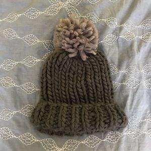 Chunky knit wool hat